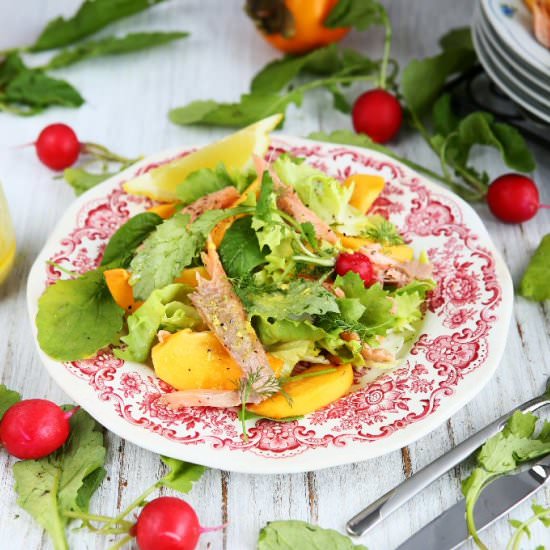 Smoked Trout Salad with Escarole an - Recipe photo by angiesrecipes