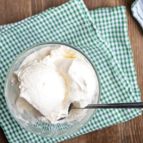 Snow Ice Cream - Recipe photo by littlehomeinthemaking