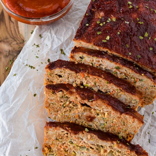 Turkey Meatloaf with Zucchini - Recipe photo by freshapron