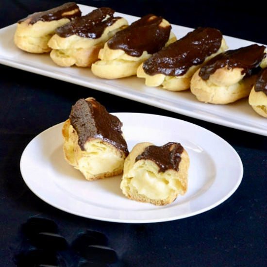 Chocolate Eclairs - Recipe photo by Kitchengetaway