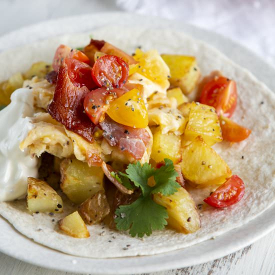 Easy Breakfast Tacos - Recipe photo by pumpkinnspice