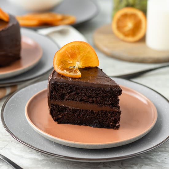 Chocolate Orange Cake for Two - Recipe photo by Entirely Elizabeth