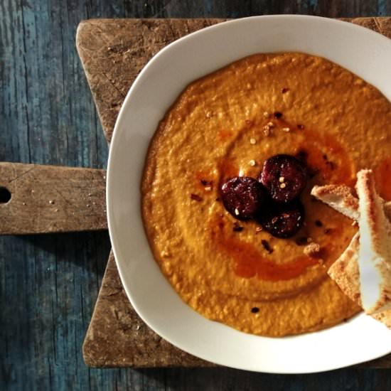 Spicy Spanish Pumpkin Soup - Recipe photo by The Spanish Radish