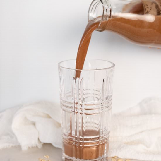 Cocoa Oat Milk - Recipe photo by Plant Based Folk