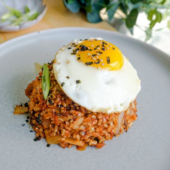 Chicken Kimchi Fried Rice - Recipe photo by fitsianfoodlife