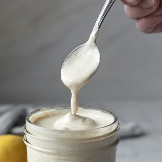 Creamy Sunflower Seed Dressing - Recipe photo by my quiet kitchen
