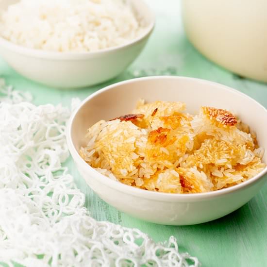 Con con rice, or pegao - Recipe photo by Tia Clara - DominicanCooking