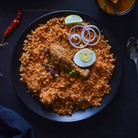 Ambur Chicken Biryani - Recipe photo by Palates Desire