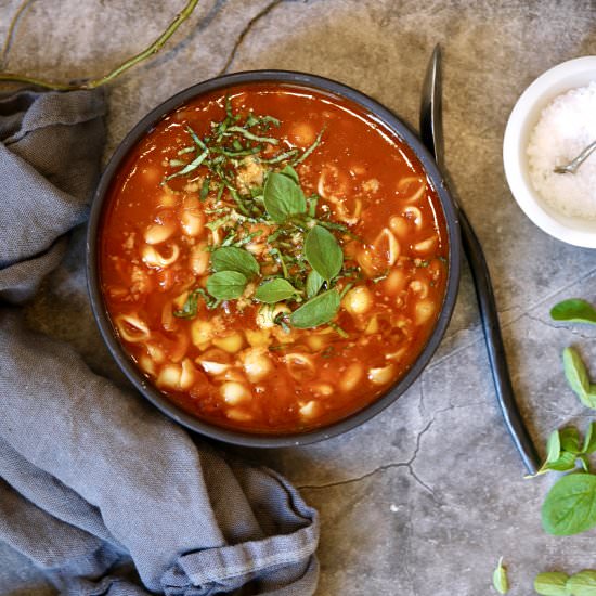 Pasta E Fagioli - Recipe photo by simmerandsauce