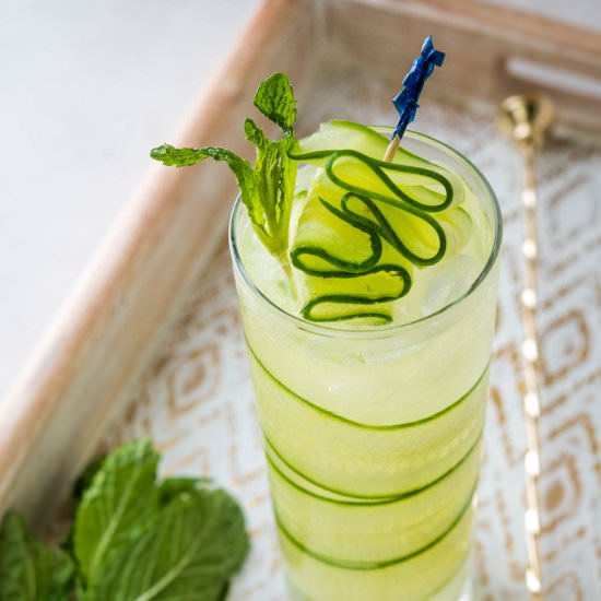 Cucumber Vodka Cocktail - Recipe photo by garlic and zest