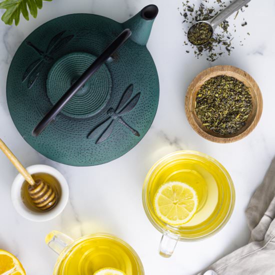 Honey Citrus Mint Tea - Recipe photo by whatsteveeats