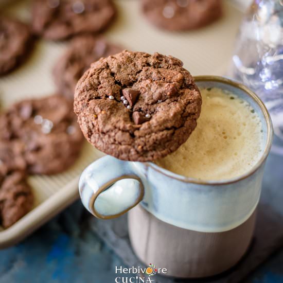 Eggless Brownie Cookies - Recipe photo by Herbivore Cucina