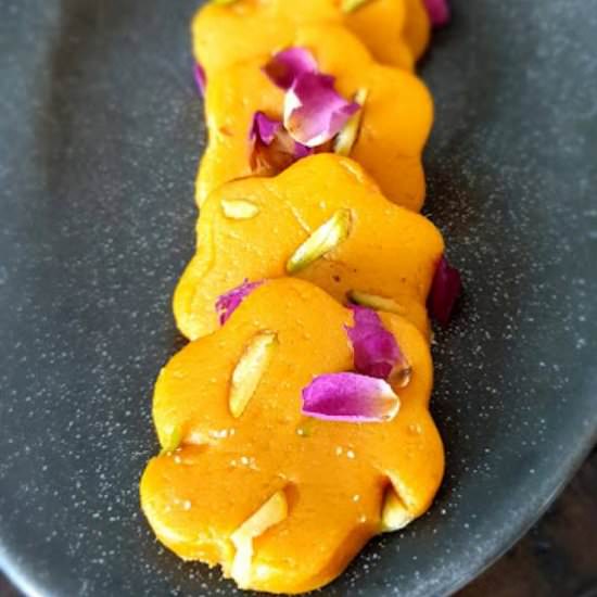 MANGO PISTA BARFI - Recipe photo by Inish Kitchen