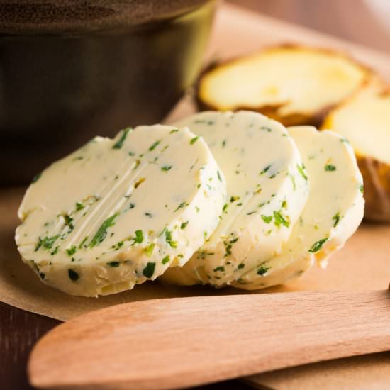 Herb and Garlic Compound Butter - Recipe photo by peelwithzeal