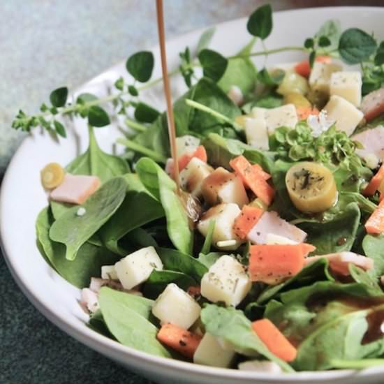 Spicy Green Power Kick Salad - Recipe photo by Red Wine Dragons