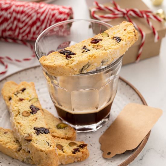 Cranberry Orange Biscotti - Recipe photo by Lemon blossoms