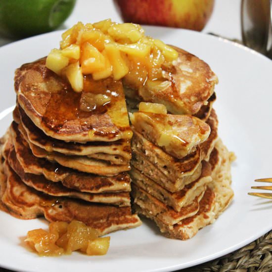 Apple pancakes - Recipe photo by hornoMX