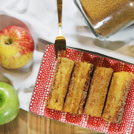 Apple french toast roll ups - Recipe photo by hornoMX