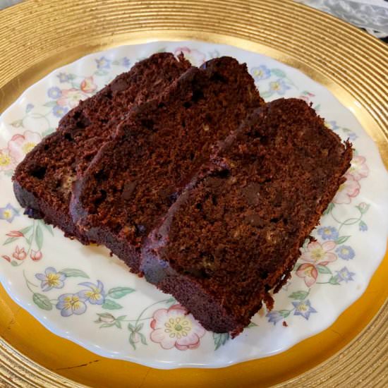 Chocolate banana bread - Recipe photo by hornoMX