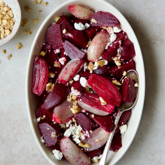 Roasted Beets with Red Wine Glaze - Recipe photo by fromachefskitchen