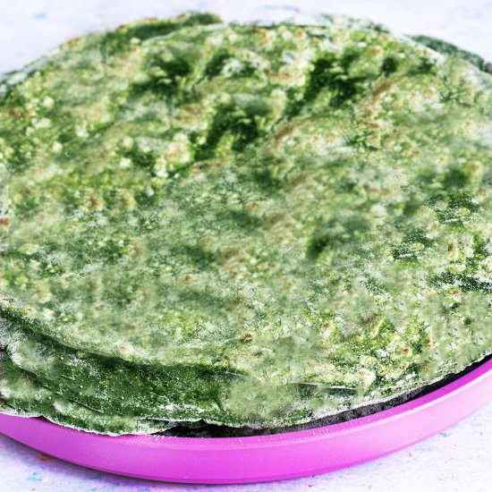 Spinach Wraps - Recipe photo by Mandy Sneaky Veg