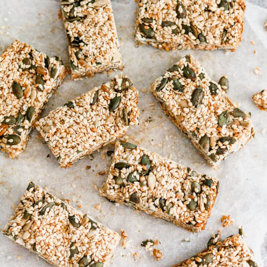 Easy honey and seed bars - Recipe photo by vanillafrost4