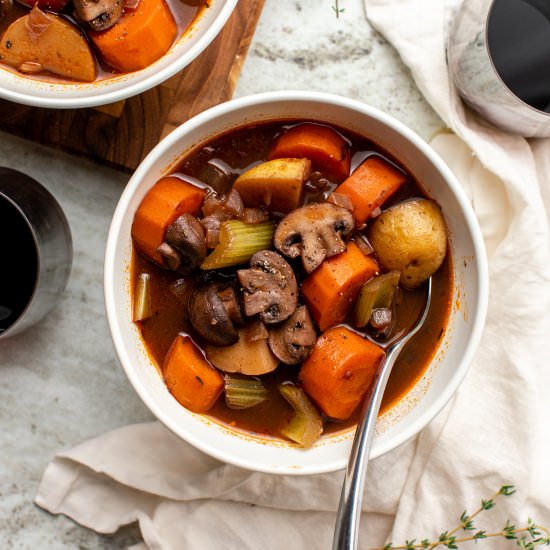 Hearty Vegan Stew with Mushrooms - Recipe photo by from my bowl