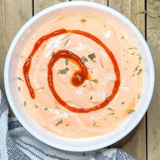 Greek Yogurt Sriracha Aioli - Recipe photo by Healthy.Sprinkles