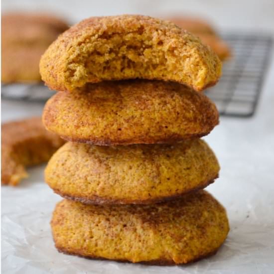 gluten-free pumpkin snickerdoodles - Recipe photo by feastytravels