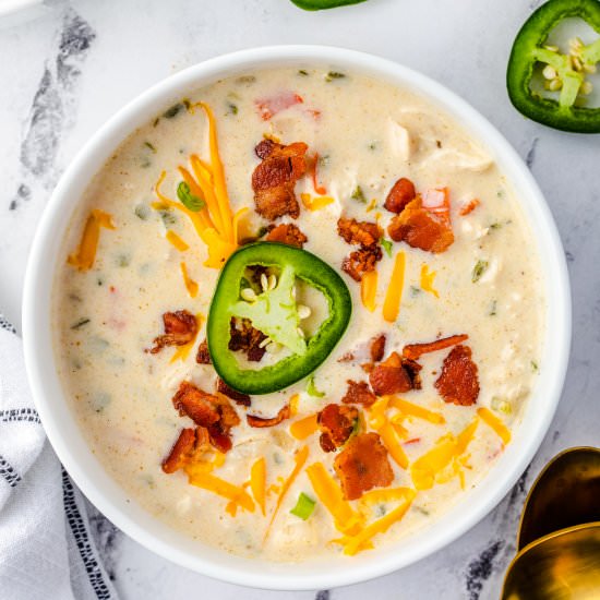 Jalapeno Popper Soup - Recipe photo by FoodFolksandFun