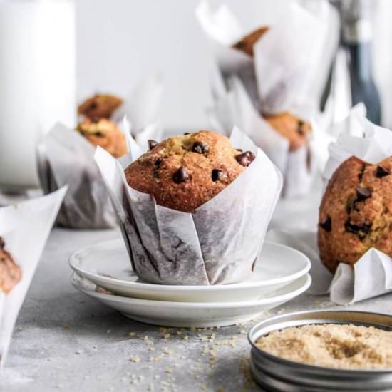 Chocolate Chip Muffins Recipe - Recipe photo by Eats Delightful