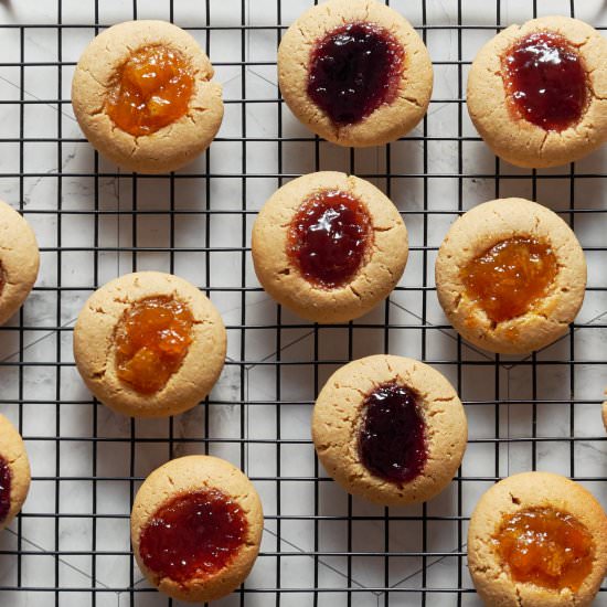 Gluten-Free Thumbprint Cookies - Recipe photo by Veganbell