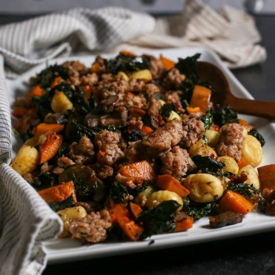 Honeynut Squash Sheet Pan Gnocchi - Recipe photo by theproducepack