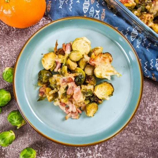 Roasted Brussels Sprouts With Bacon - Recipe photo by mamazilla