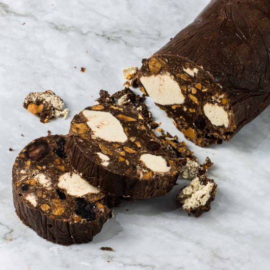 Chocolate Mosaic with Halva - Recipe photo by fooodlove
