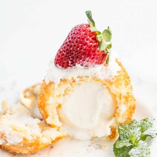 Tempura Fried Ice Cream - Recipe photo by beyondthenoms