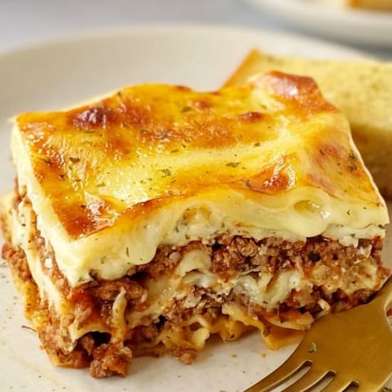 Make Ahead Freezer Friendly Lasagna - Recipe photo by mycasualpantry