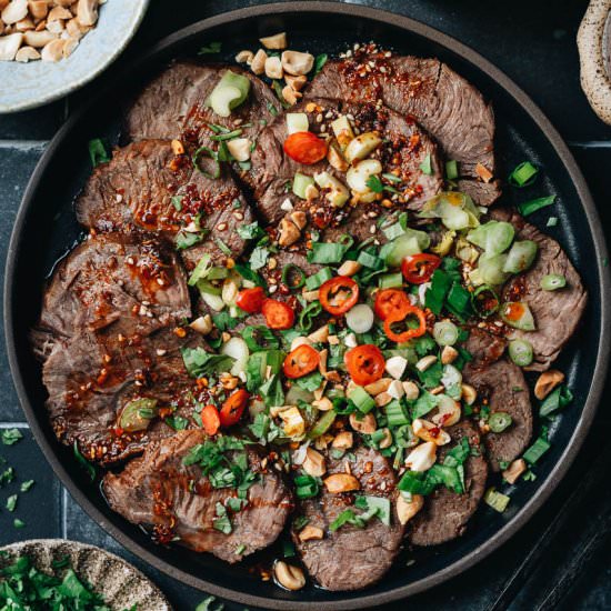 Chinese Beef Salad - Recipe photo by omnivorescookbook