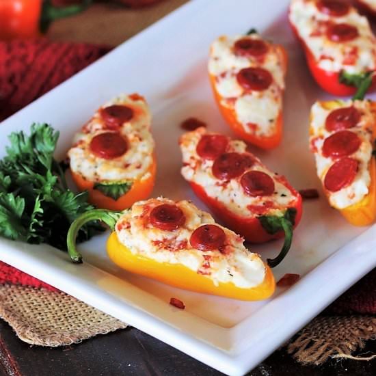 Pepperoni Pepper Poppers - Recipe photo by thekitchenismyplayground