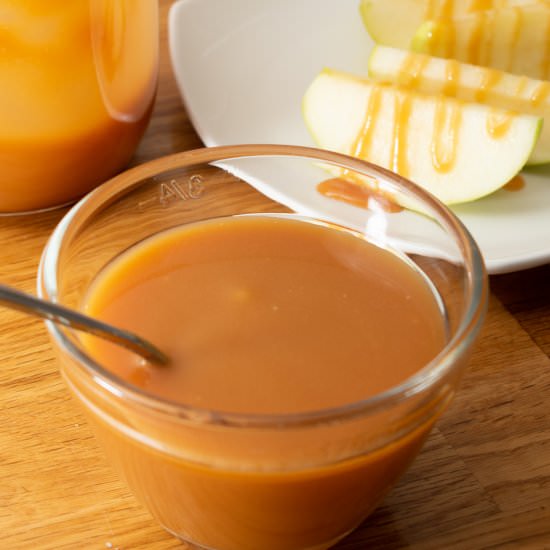 Dairy Free Caramel Sauce - Recipe photo by TheHomeBakedVegan