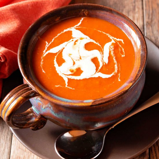 Spicy Tomato Soup Recipe - Recipe photo by onlinepastrychef