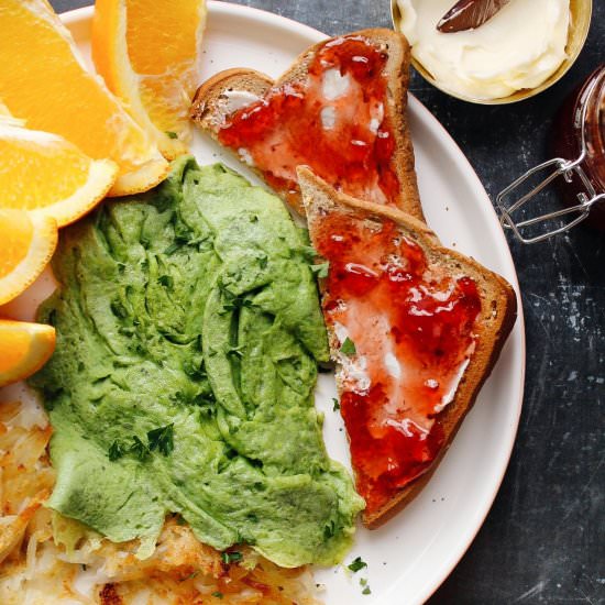 Spinach Eggs - Recipe photo by thefigjar