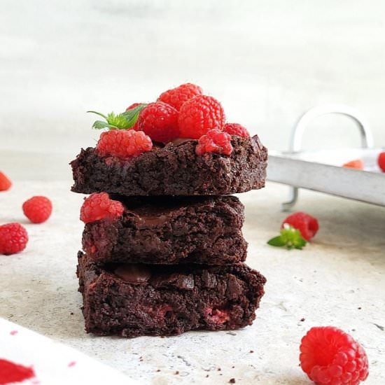 Raspberry Brownies - Recipe photo by WhiskingWolf