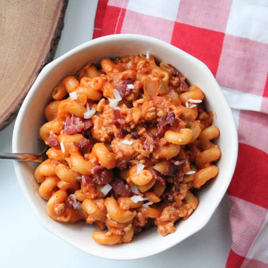 Bacon Cheeseburger Hamburger Helper - Recipe photo by blessthismeal