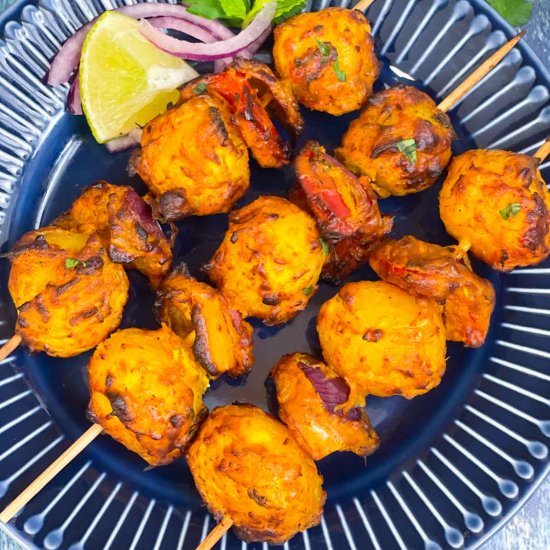 Tandoori Aloo – Air Fryer/ Oven/ Gr - Recipe photo by indianveggiedelight