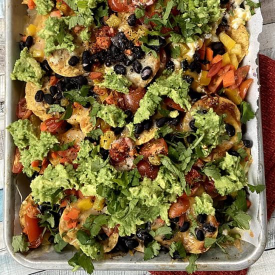 Masala Blackbean Nachos - Recipe photo by Spice Chronicles