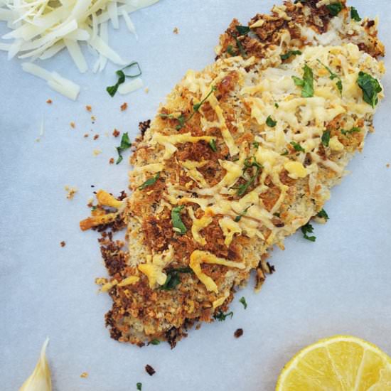 Parmesan Crusted Flounder - Recipe photo by AmysNutritionKitchen