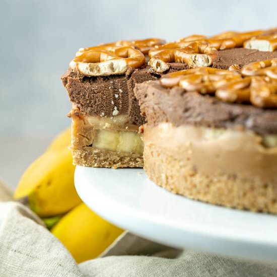 Peanut Butter Banana Pretzel Pie - Recipe photo by bunsenburnerbakery
