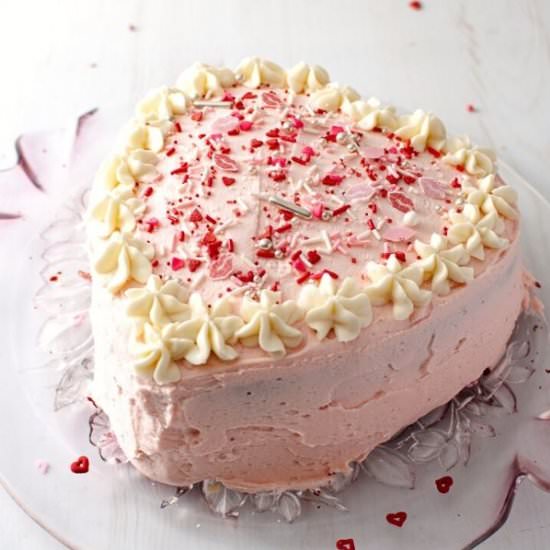 Easy Heart Shaped Red Velvet Cake - Recipe photo by Craftingafamily