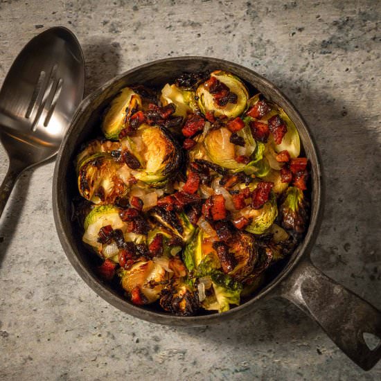 Roasted Brussels Sprouts - Recipe photo by Austin Eats